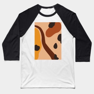 Abstract Earth Tones 4.4 Baseball T-Shirt